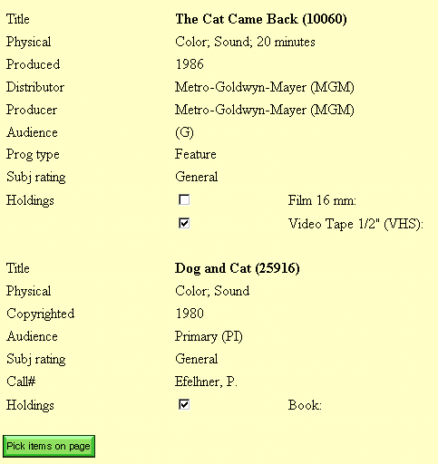 Full multipick example